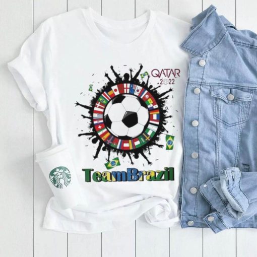 Team Brazil Qatar World Cup 2022 t shirt