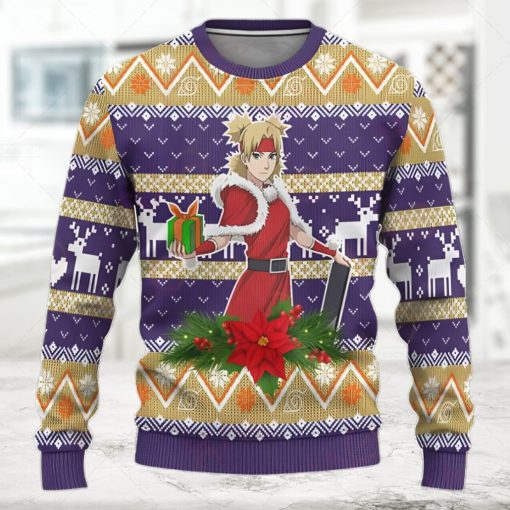 Temari Ugly Christmas Sweater Custom Naruto Anime Xmas Gift