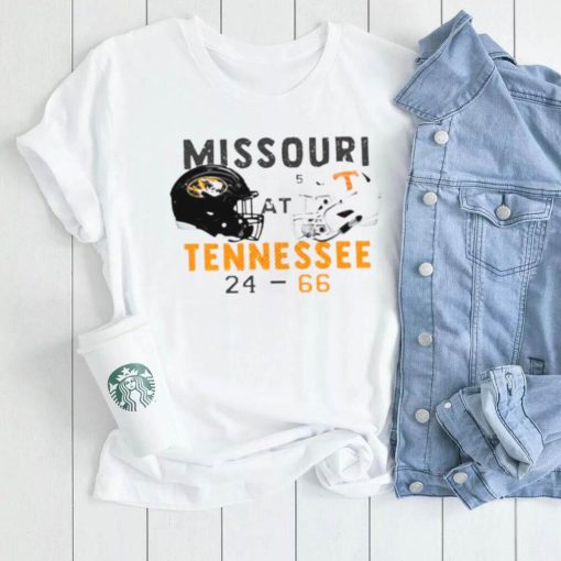 Tennessee 66 24 Missouri Football 2022 game day matchup final score shirt