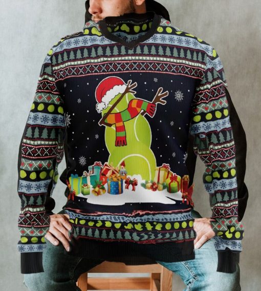 Tennis Snowman Ugly Christmas Sweater, Xmas Sweatshirt