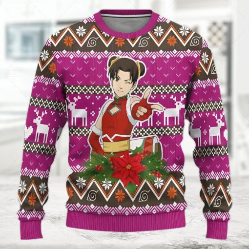 Tenten Ugly Christmas Sweater Custom Naruto Anime Xmas Gift