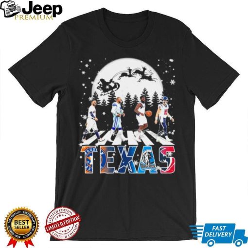 Texas Sports Abbey Road 2022 Merry Christmas Signatures Shirt