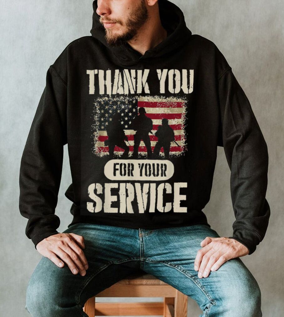 Thank You For Your Service Patriotic Veterans Day T Shirt