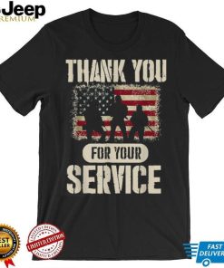 Thank You For Your Service Patriotic Veterans Day T Shirt