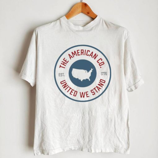 The American United We stand circle patch logo shirt