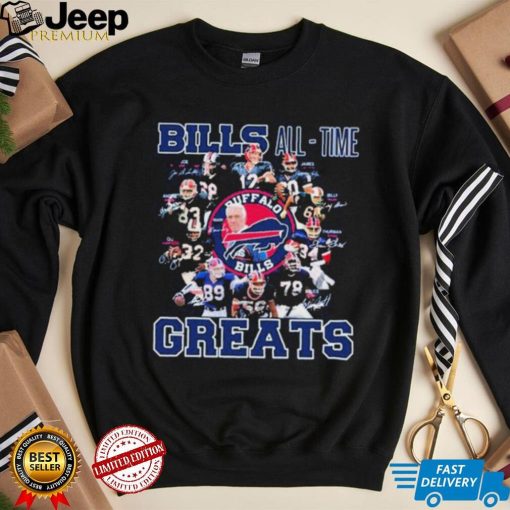 The Buffalo Bills All Time Greats Signatures Shirt