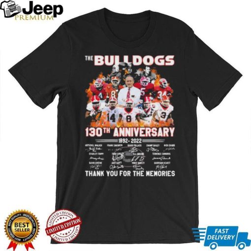 The Bulldogs 130th Anniversary Signature Thank You For The Memories Shirt