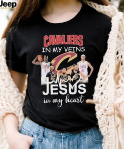 The Cavaliers Basketball In My Veins Jesus In My Heart Signatures Shirt