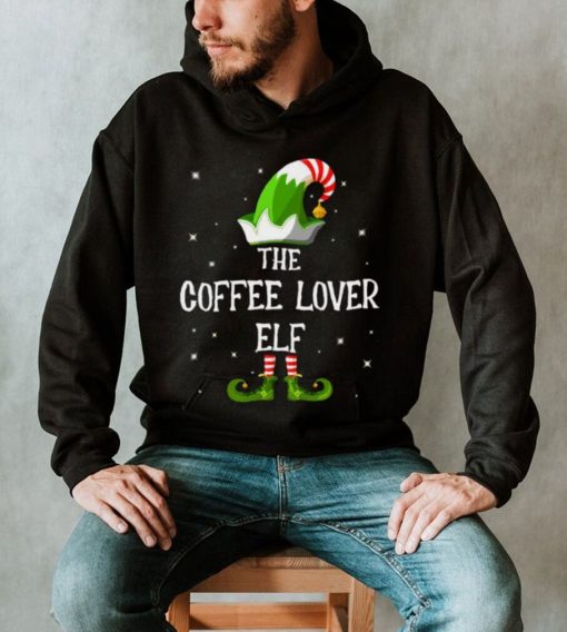 The Coffee Lover Elf Family Matching Group Funny Christmas T Shirt