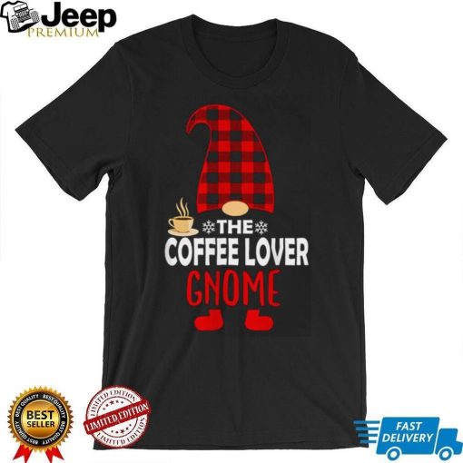 The Coffee Lover Gnome Family Xmas Funny Christmas T Shirt