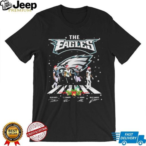 The Eagles NFL Team 2022 Abbey Road Merry Christmas Signature Shirt