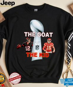 The Goat The Kid Brady Vs Mahomes With Nfl Champions shirt