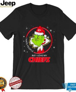 The Grinch I Hate People But I Love My Kansas City Chiefs Christmas T Shirt