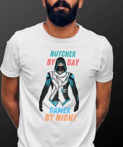 The Iconic Design Butcher By Day Gamer By Night Funny Gaming Unisex T Shirt