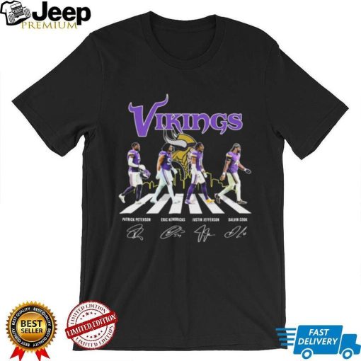 The Minnesota Vikings Abbey Road Patrick Peterson Eric Kendricks Justin Jefferson Dalvin Cook Signatures Shirt