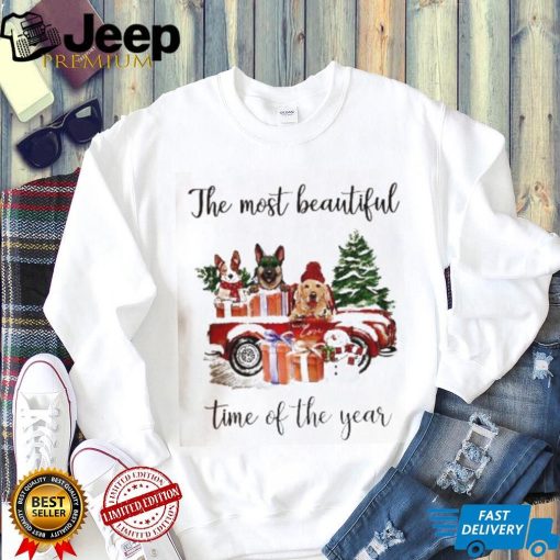 The Most Beautiful Time Of The Year Sweatshirt, Cute Dogs, Gift for Dog Lover