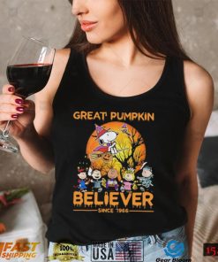 The Peanuts Snoopy Great Pumpkin Believer Since 1966 Charlie Brown Halloween Shirt0