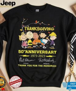 The Peanuts Thanksgiving 50th Anniversary 1973 – 2023 Thank You For The Memories T Shirt