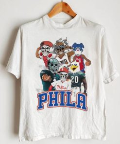 The Phila Sports Team Cartoon Skull Shirt