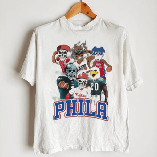 The Phila Sports Team Cartoon Skull Shirt