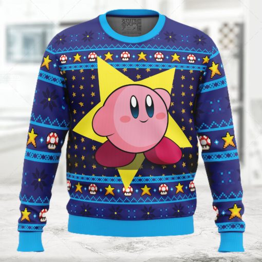 The Pink Hero Kirby s Dream Land Ugly Christmas Sweater