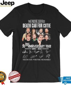The Postal Service Death Cab For Cutie 20th Anniversary 2003 2023 Signatures Shirt