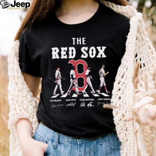 The Red Sox Ted Williams Damo Ortiz Pedro Martinez Jason Waritex Signature Shirt