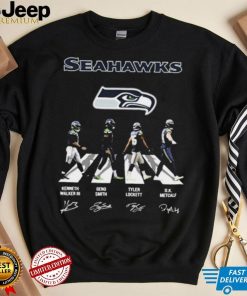 The Seahawks Kenneth Walker III Geno Smith Tyler Lockett And Dk Metcalf Abbey Road Signatures Shirt