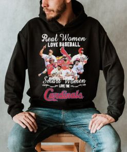 The St Louis Baseball Real Women Love Baseball Smart Women Love The Cardinals Signatures Shirt