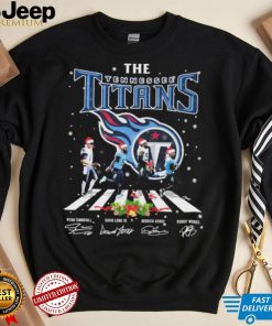 The Tennessee Titans Team Abbey Road Christmas Signatures Shirt