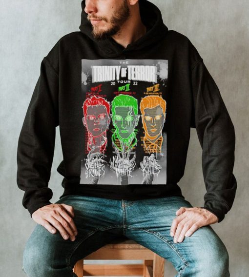 The Trinity Of Terror Tour 2022 colorful shirt