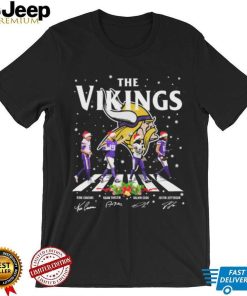 The Vikings Kirk Cousins Adam Thielen Dalvin Cook And Justin Jefferson Abbey Road Christmas Signatures Shirt