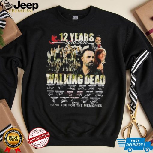 The Walking Dead TV Series Signatures Thank You For The Memories Shirt