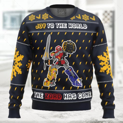 The Zord Has Come Power Rangers Ugly Christmas Sweater