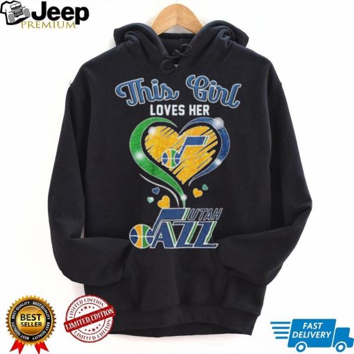 This Girl Loves Her Heart Utah Jazz Shirt