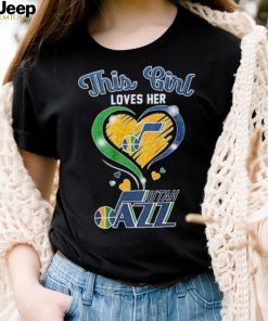 This Girl Loves Her Heart Utah Jazz Shirt