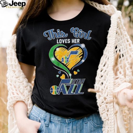 This Girl Loves Her Heart Utah Jazz Shirt