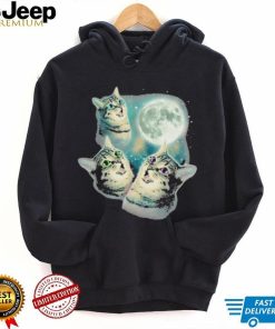 Three grumpy cats to the moon shirt