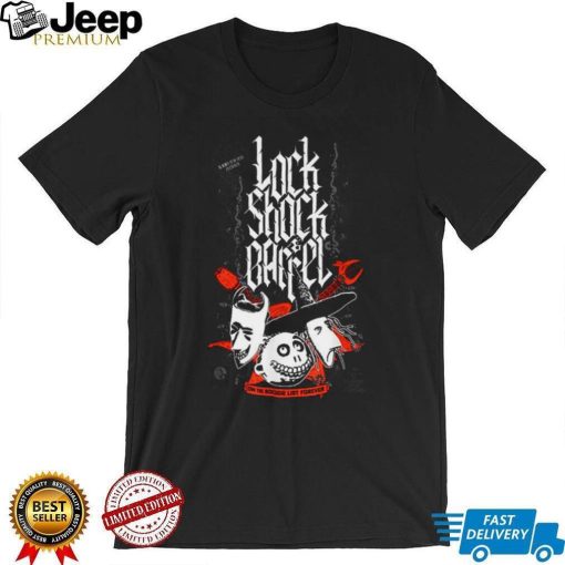 Tim Burton’s Nightmare Before Christmas T Shirt Lock Shock Barrel