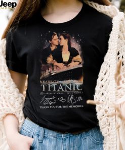 Titanic Leonardo DicaPrio And Kate Winslet Thank You For The Memories 1997 – 2022 T Shirt