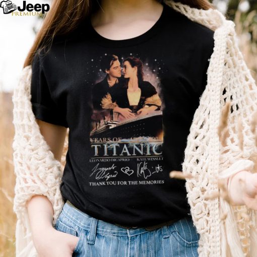 Titanic Leonardo DicaPrio And Kate Winslet Thank You For The Memories 1997 – 2022 T Shirt