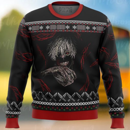 Tokyo Ghoul Dark Kaneki Ugly Christmas Sweater