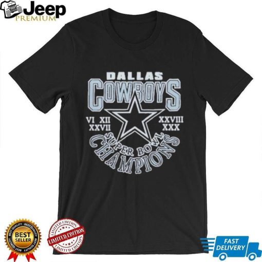 Top Dallas Cowboys 5 time super bowl champions shirt