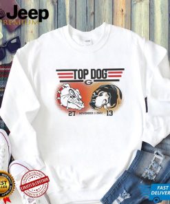 Top Dog Georgia Football Vs Tennessee Volunteers 27 13 Shirt