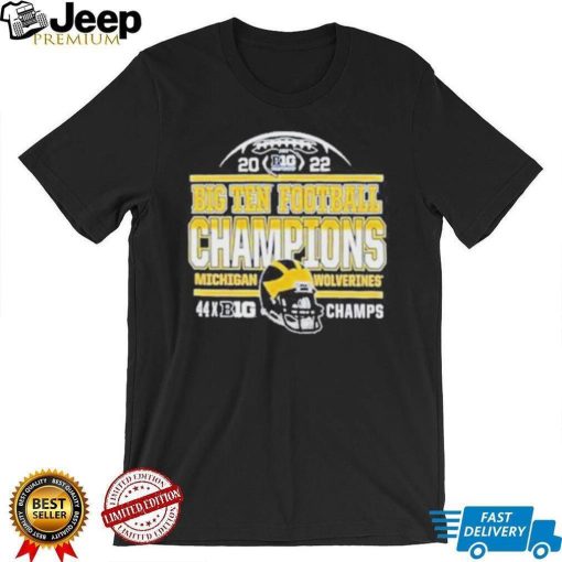 Top michigan wolverines 44 time big 10 Football conference champions shirt