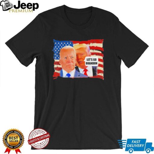 Top trump whispering Biden let’s go brandon antI Biden shirt