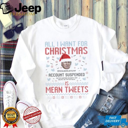 Trump Mean Tweets Christmas Ugly Sweatshirt