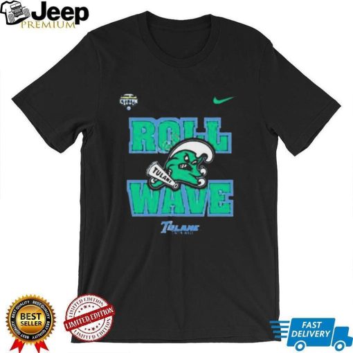 Tulane Football roll wave tulane green wave shirt