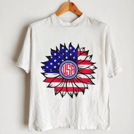 USA 4th of July sunflower shirt