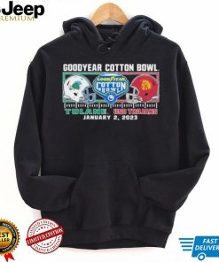 USC Trojans Football vs Tulane Cotton Bowl Bound 2023 Dueling Helmet T Shirt